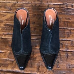 Donald J. Pliner mules size 8 M black suede